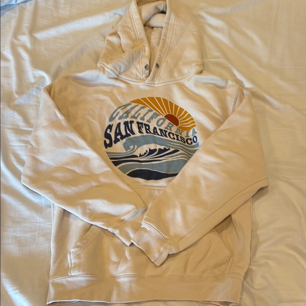 California San Francisco Beige Hoodie